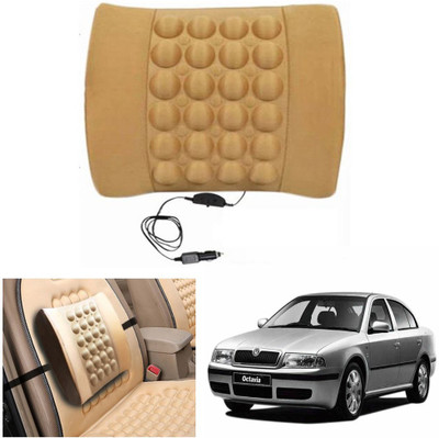 

Capeshoppers Black Nylon Car Pillow Cushion for Skoda(Rectangular)