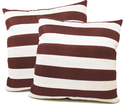 

Zikrak Exim Brown, White Polyester Car Pillow Cushion for Universal For Car(Square, Pack of 2)