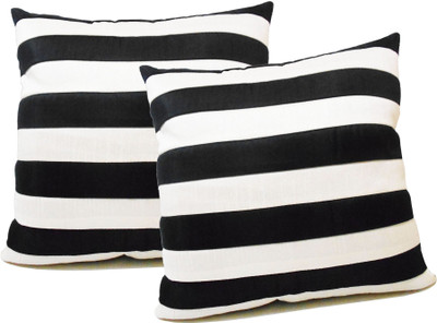64% OFF on ZIKRAK EXIM Striped Cushions Cover(Pack of 2, 50 cm*50 cm, White, Black) 64% OFF on ZIKRAK EXIM Striped Cushions Cover(Pack of 2, 50 cm*50 cm, White, Black)