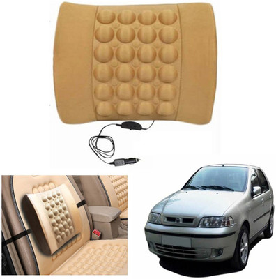 

Capeshoppers Black Nylon Car Pillow Cushion for Fiat(Rectangular)