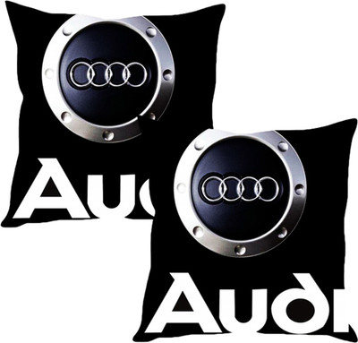 

Sleep Nature's Black Silk Car Pillow Cushion for Audi(Square, Pack of 2)