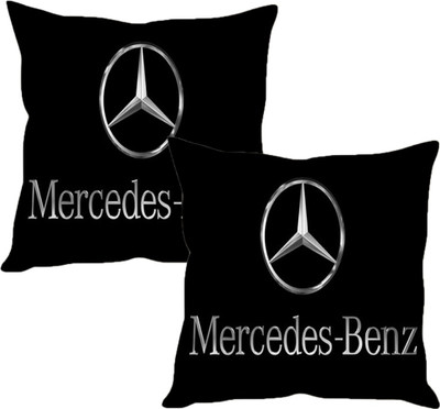 

Sleep Nature's Black Silk Car Pillow Cushion for Universal For Car(Square, Pack of 2)