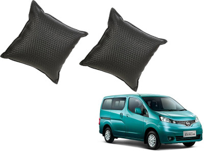 

Auto Addict Black Leatherite Car Pillow Cushion for Nissan(Square, Pack of 2)