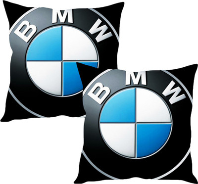 

Sleep Nature's Black, Blue Silk Car Pillow Cushion for BMW(Square, Pack of 2)
