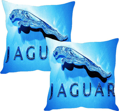 

Sleep Nature's Blue Silk Car Pillow Cushion for Jaguar(Square, Pack of 2)