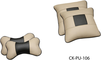 

Car Fashion Multicolor Leatherite Car Pillow Cushion for Universal For Car(Rectangular, Pack of 4)
