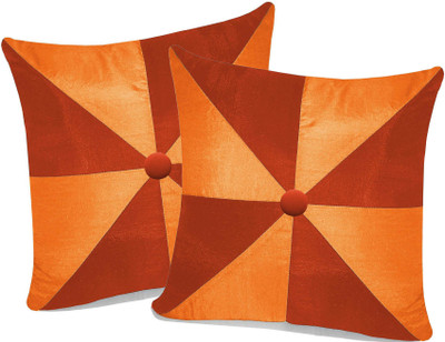 

Zikrak Exim Orange Polyester Car Pillow Cushion for Universal For Car(Square, Pack of 2)