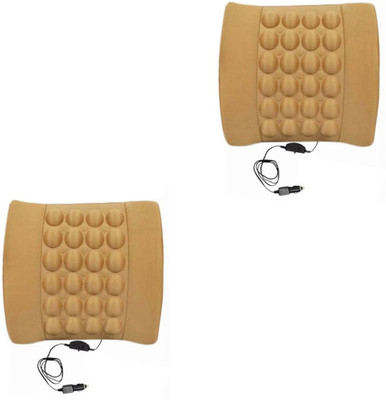 

Speedwav Beige Cotton Car Pillow Cushion for Universal For Car(Rectangular)