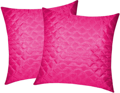 

Zikrak Exim Pink Polyester Car Pillow Cushion for Universal For Car(Square, Pack of 2)