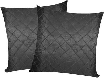 

Zikrak Exim Black Polyester Car Pillow Cushion for Universal For Car(Square, Pack of 2)