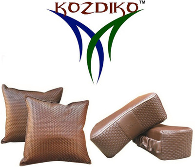 

Kozdiko Brown Leatherite Car Pillow Cushion for BMW(Rectangular, Pack of 4)