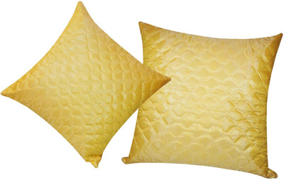 

Zikrak Exim Yellow Polyester Car Pillow Cushion for Universal For Car(Square, Pack of 2)