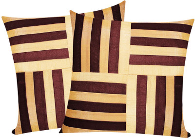 

Zikrak Exim Brown, Beige Polyester Car Pillow Cushion for Universal For Car(Square, Pack of 2)