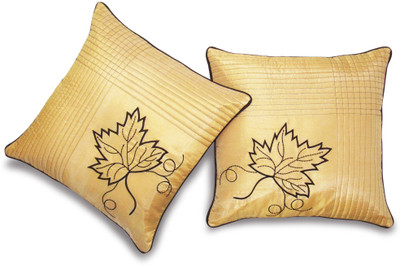 

Zikrak Exim Beige Polyester Car Pillow Cushion for Universal For Car(Square, Pack of 2)