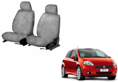 Speedwav Cotton Car Seat Cover For Fiat Punto(2 Back Seat Head Rests)