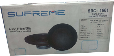 

Supreme Dual Cone SDC-1601 Coaxial Car Speaker(90 W)