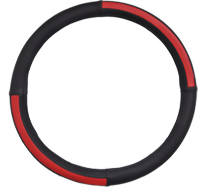 Allure Auto Steering Cover For Maruti A-Star(Black, Leatherite)