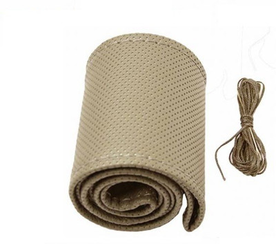 AutoSun Steering Cover For Maruti Omni(Beige, Leatherite)