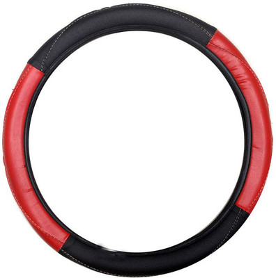 35% OFF on Vheelocityin Steering Cover(Black, Red, Leatherite)