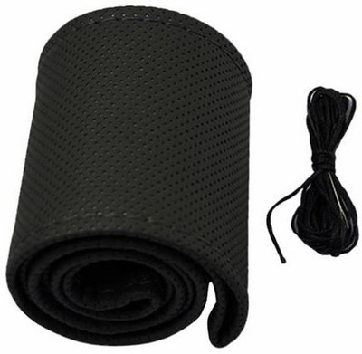 

Speedwav Steering Cover(Black, Leather)