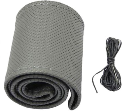 Allure Auto Steering Cover For Mahindra XUV(Grey, Leatherite)