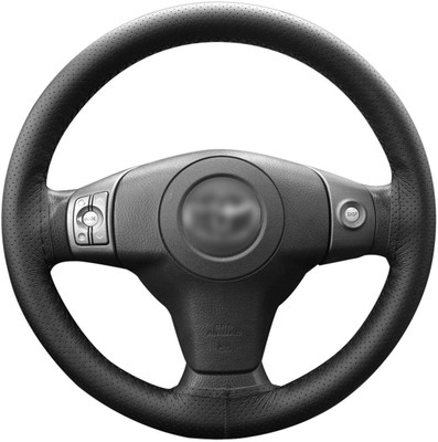Retails Gateway Hand Stiched Steering Cover For Hyundai Verna Fluidic(Black, Leather) available at flipkart for Rs.280