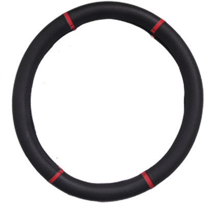 Allure Auto Steering Cover For Tata Indica Vista(Black, Leatherite)