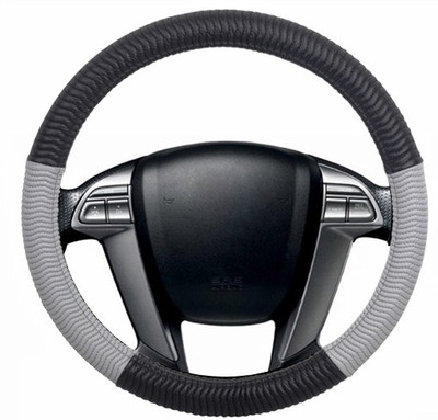 

Speedwav Steering Cover For Skoda Rapid(Black, Grey, Polyurethane)