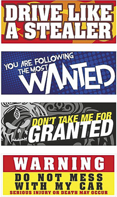 

ROVER Sports Sticker for Windows, Sides, Bumper, Hood(Red, Yellow, Blue, Black)