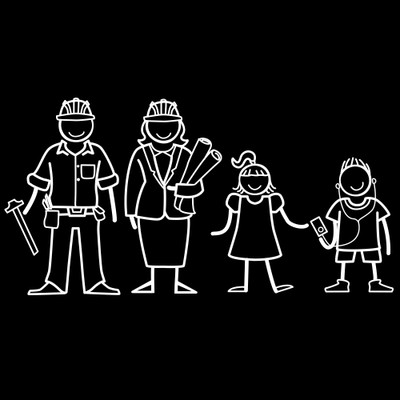 

The Indian Family Sticker Family Sticker for Windows, Bumper, Sides(White, Transparent)