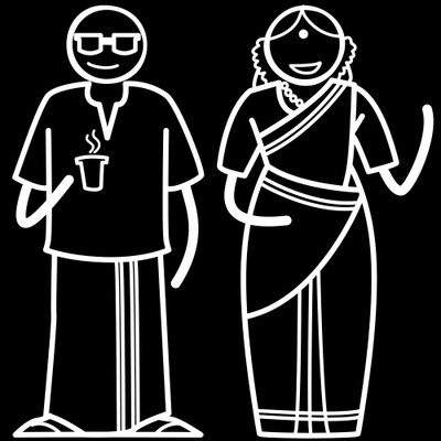 

The Indian Family Sticker Family Sticker for Windows, Bumper, Sides(White, Transparent)
