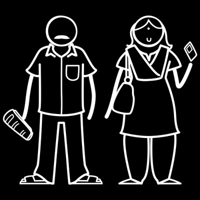 

The Indian Family Sticker Family Sticker for Windows, Bumper, Sides(White, Transparent)