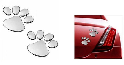 

ACCESSOREEZ Animals Sticker for Sides, Hood(Silver)