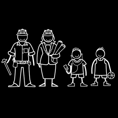 

The Indian Family Sticker Family Sticker for Windows, Bumper, Sides(White, Transparent)