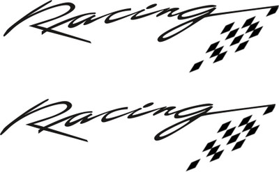 

Speedwav Racing Sticker for Hood, Bumper(Black)