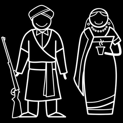 

The Indian Family Sticker Family Sticker for Windows, Bumper, Sides(White, Transparent)