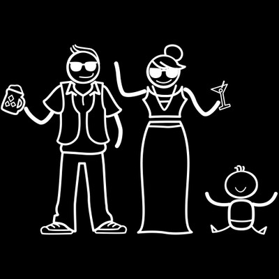 

The Indian Family Sticker Family Sticker for Windows, Bumper, Sides(White, Transparent)