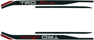 

Speedwav Phrases Sticker for Sides(Red, Black)