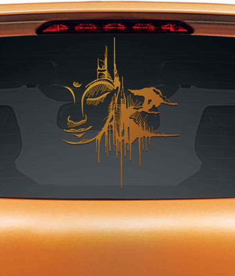 

Wall Design Religious Sticker for Windows(Brown)