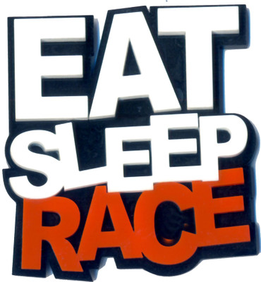 

Acrylic Racing Sticker for Bumper(Black, White, Orange)