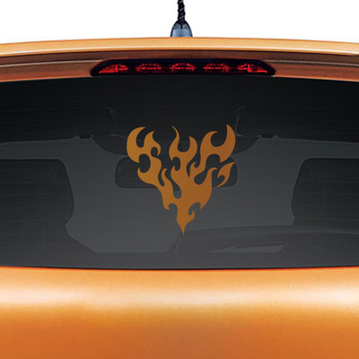 

Wall Design Flames Sticker for Windows(Brown)