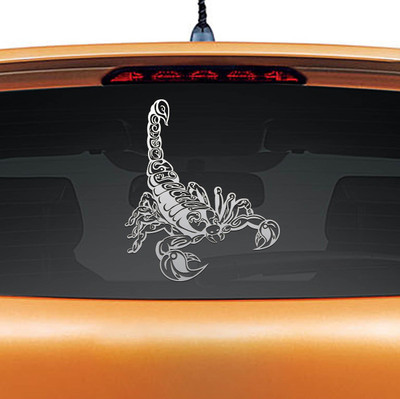 

Wall Design Tribal & Gothic Sticker for Windows(Silver)