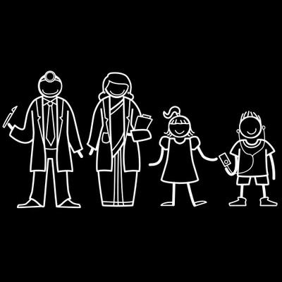 

The Indian Family Sticker Family Sticker for Windows, Bumper, Sides(White, Transparent)