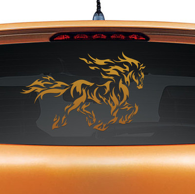 

Wall Design Racing Sticker for Windows(Brown)