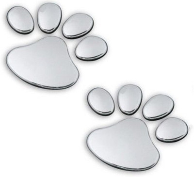 

Auto Hub Car & Racing Logos Sticker for Windows(Silver)