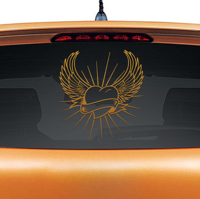 WALLDESIGN Heart for(Brown)