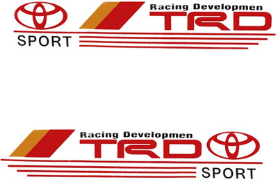 

Speedwav Sports Sticker for Hood, Bumper(Red)