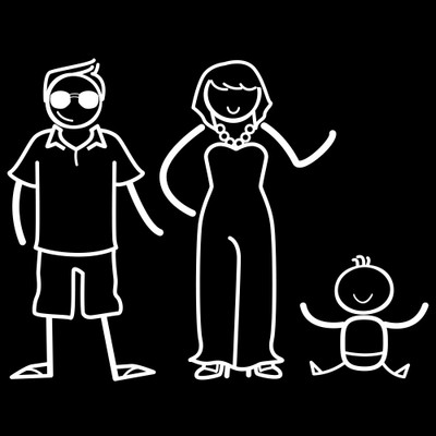 

The Indian Family Sticker Family Sticker for Windows, Bumper, Sides(White, Transparent)