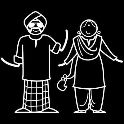 

The Indian Family Sticker Family Sticker for Windows, Bumper, Sides(White, Transparent)