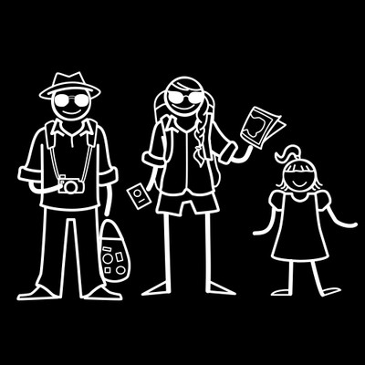 

The Indian Family Sticker Family Sticker for Windows, Bumper, Sides(White, Transparent)